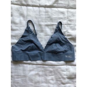 Blue Scalloped Detail Bralette from VS Pink